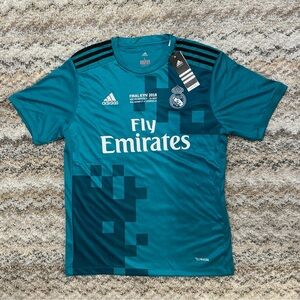 Authentic Real Madrid #7 Ronaldo UCL Blue Jersey